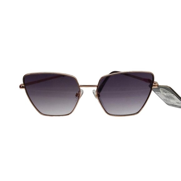 Foster Grant Womens Sunglasses Rose Gold Frame Square Cateye Gradient - Picture 5 of 11